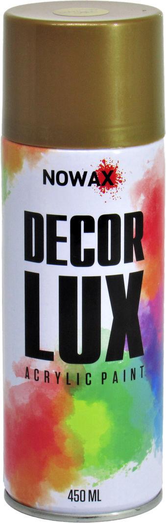 Автофарба Nowax Decor Lux 450 мл Золотий металік (0122200) - фото 1