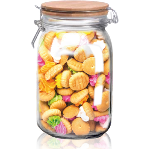 Емкость для сыпучих продуктов SNTс бамбуковой крышкой 1500 мл (7088-5)