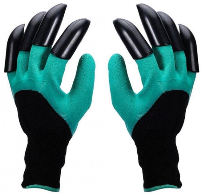 Садовые перчатки Garden Genie Gloves с пластиковыми когтями