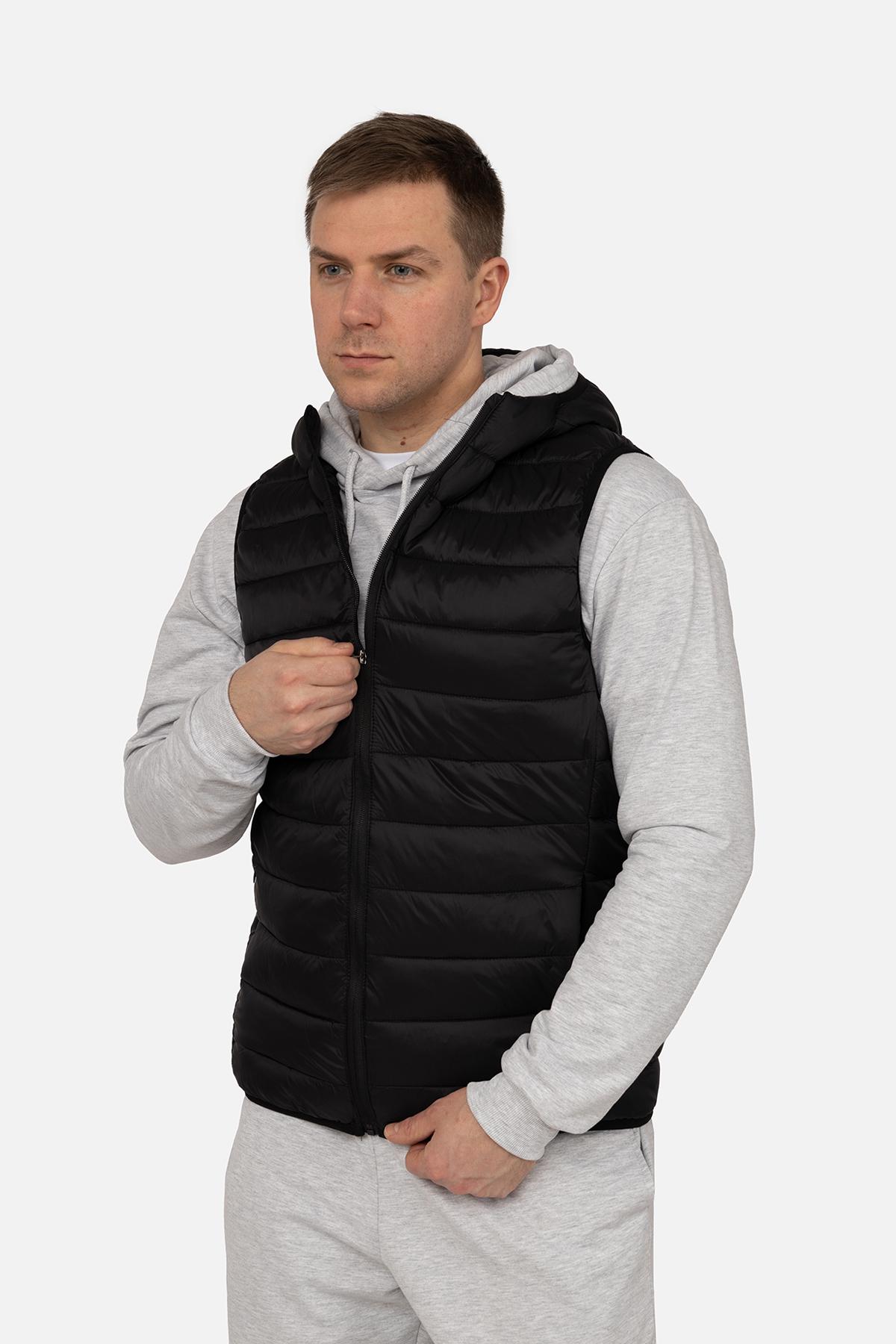 Жилет утеплений чоловічий р. 54 Чорний (SKT001037165) - фото 3 Жилет утеплений чоловічий р. 54 Чорний (SKT001037165) - фото 3