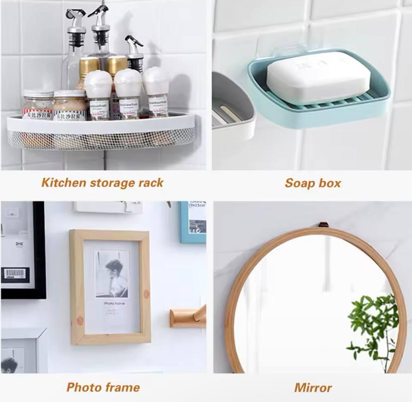 Самоклеящийся держатель настенный на стену 6х6 см - фото 4 Самоклеящийся держатель настенный на стену 6х6 см - фото 4