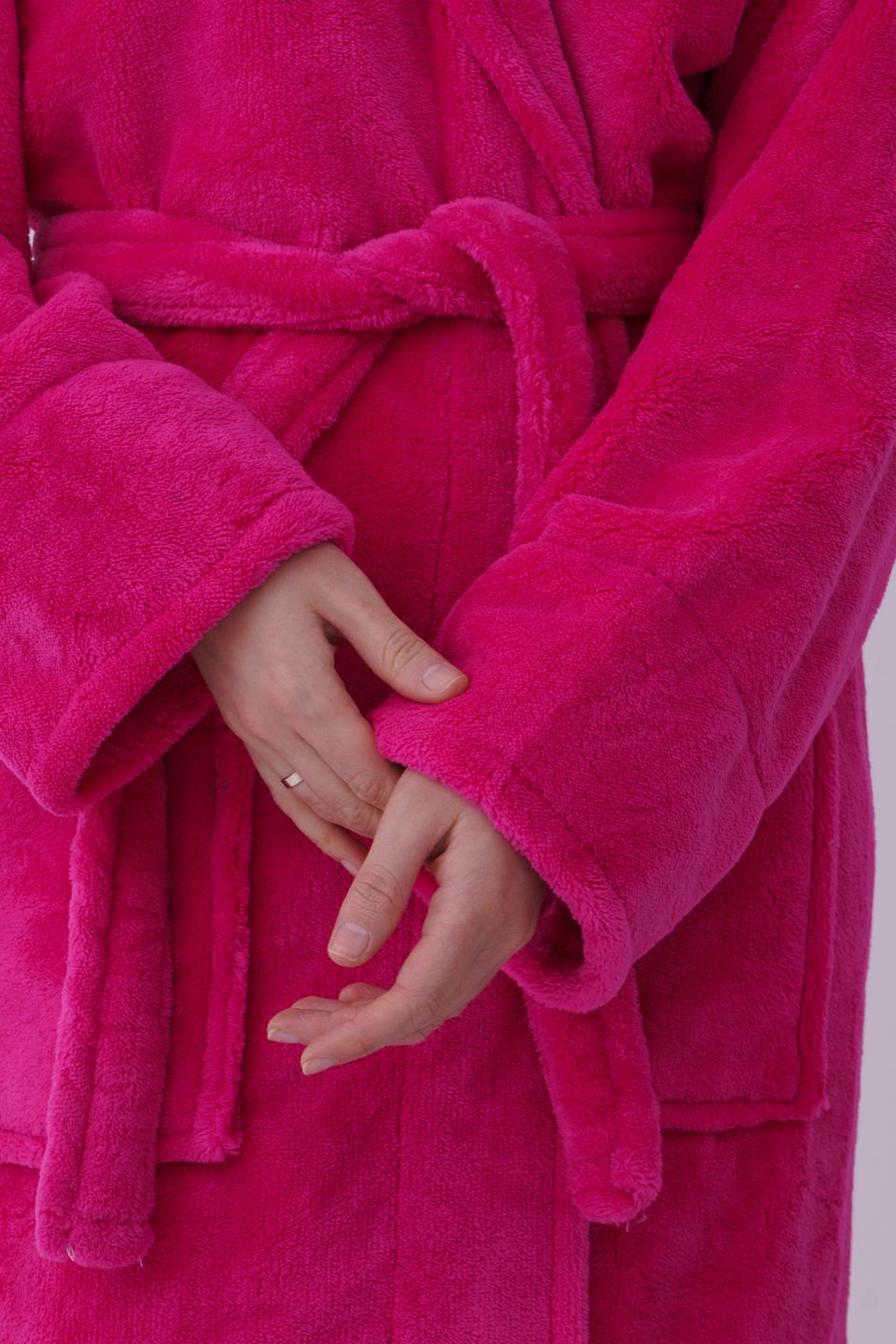 Халат жіночий UT Store HT01 L Малиновий - фото 4