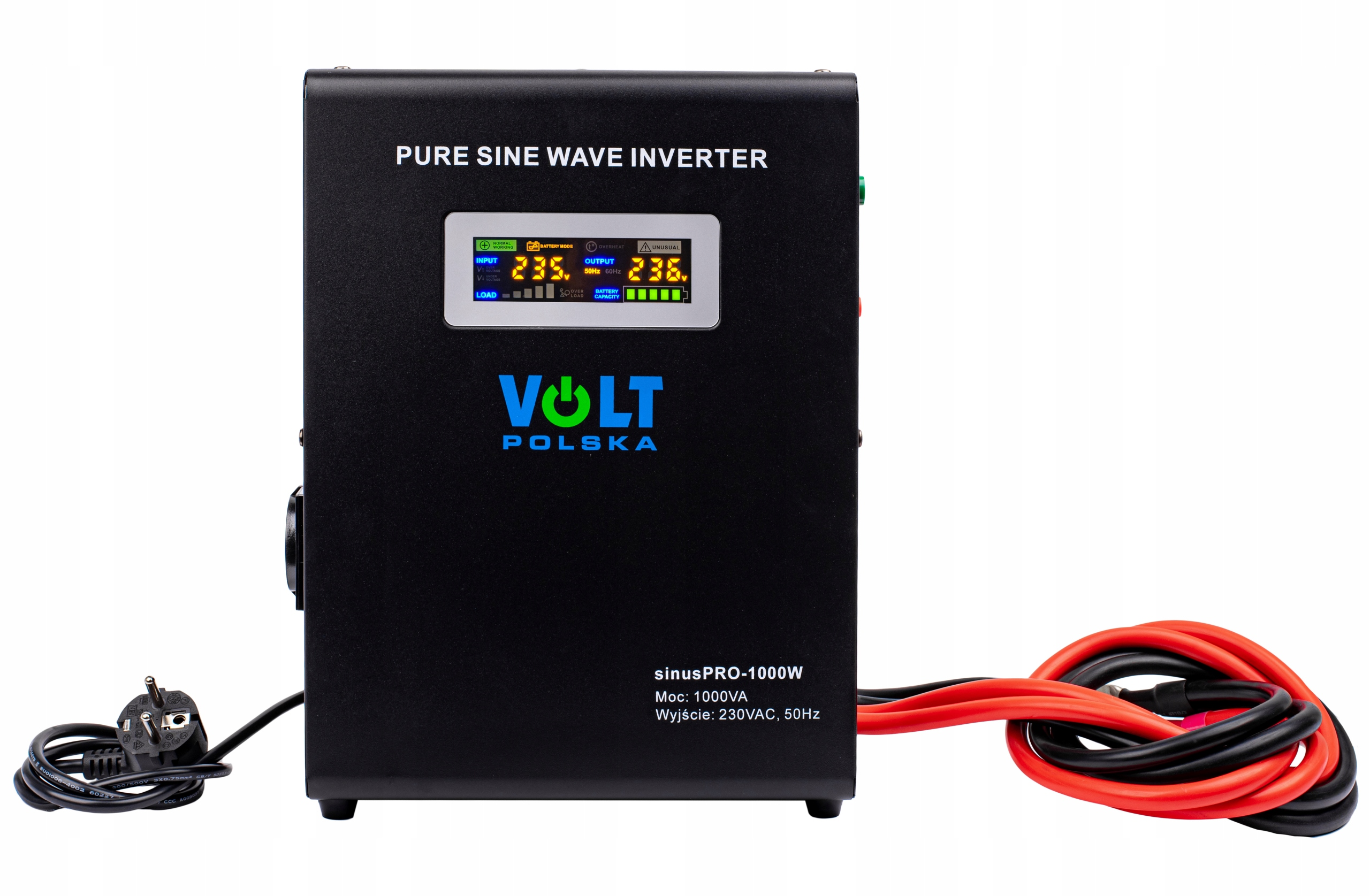 Резервный источник питания с чистой синусоидой Volt Polska SinusPRO 1000W 12V подходит для котла Резервный источник питания с чистой синусоидой Volt Polska SinusPRO 1000W 12V подходит для котла