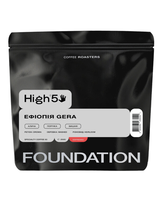 Кофе в зернах Foundation Coffee Roasters High5 Эфиопия Gera 250 г