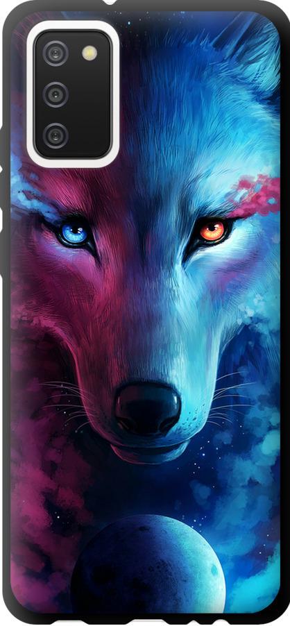 Чехол на Samsung Galaxy A02s A025F Арт-волк (3999b-2203-42517) Чехол на Samsung Galaxy A02s A025F Арт-волк (3999b-2203-42517)