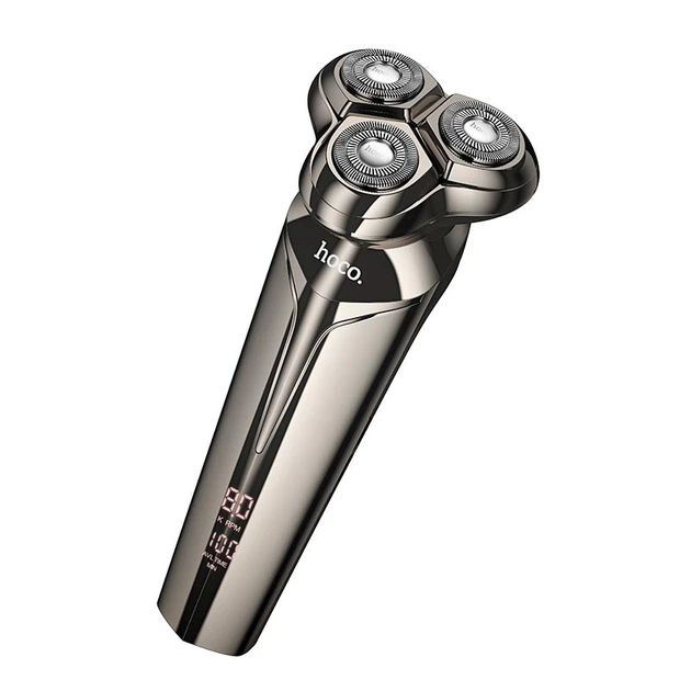 Электробритва мужская аккумуляторная Hoco HP39 с тремя головками Серый