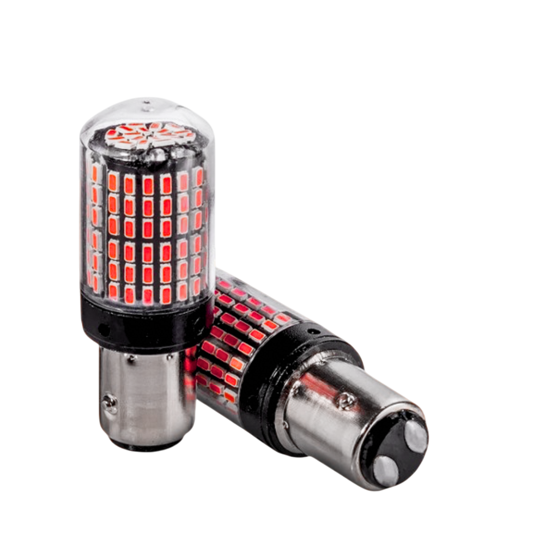 Лампочки автомобильные Canbus P21/5W BAY15D с обманкой стоп-сигнал/габарит Красный (29510425)