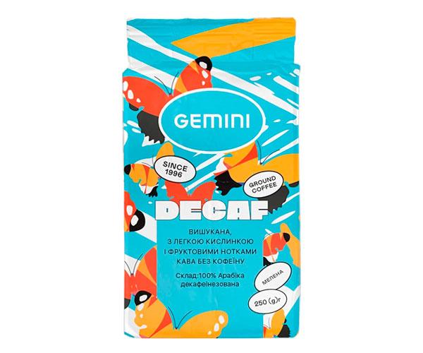 Кофе молотый Gemini Decaffeinato 250 г (G1051023) Кофе молотый Gemini Decaffeinato 250 г (G1051023)