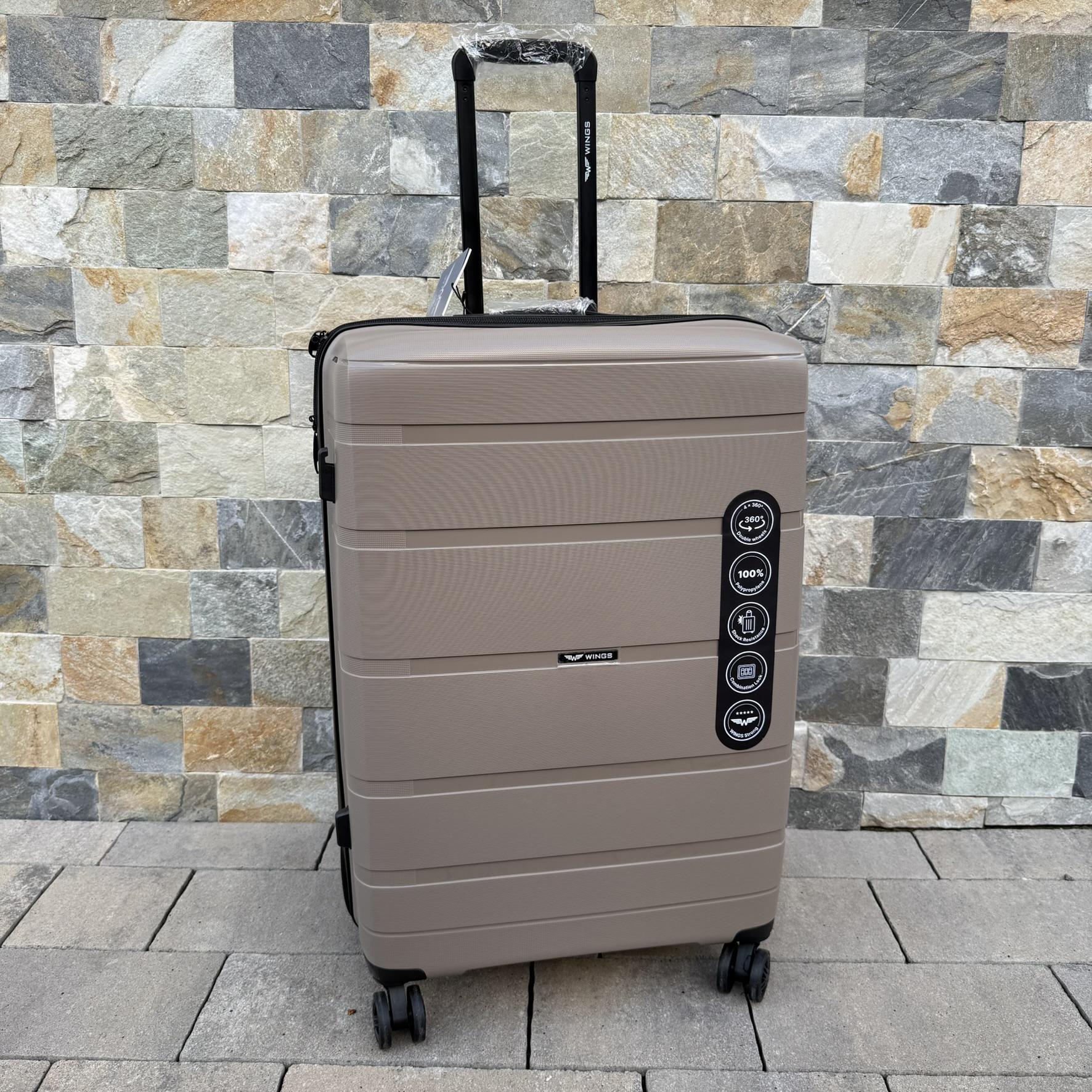 Чемодан дорожный из полипропилена Wings HWF03 L Шампань (30631215) - фото 2 Чемодан дорожный из полипропилена Wings HWF03 L Шампань (30631215) - фото 2