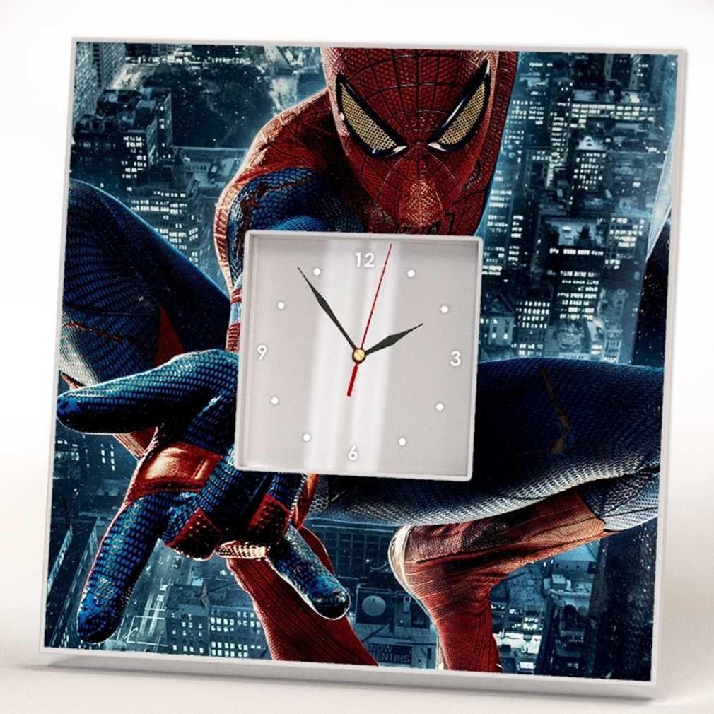 Часы настенные с печатью WonderCloud спайдер мэн 260x260 мм (C00820)