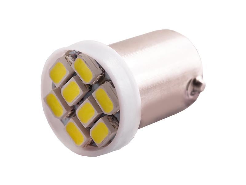 Автомобільна лампа світлодіодна LEDUA BA9S-1206-8 SMD 24V Білий (739)
