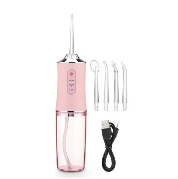 Ирригатор портативный Portable Oral Irrigator А8 с USB зарядкой 200 мл Розовый (2773005752)