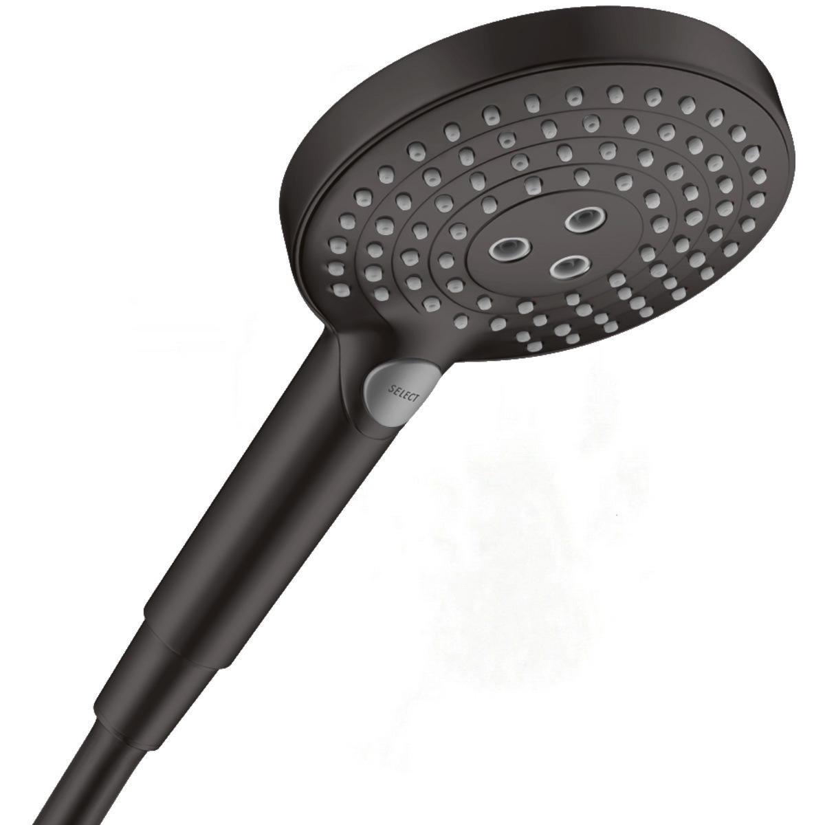 Душевая лейка Hansgrohe Raindance Select S EcoSmart 26531670 с кнопкой 125 мм Черный (197579)