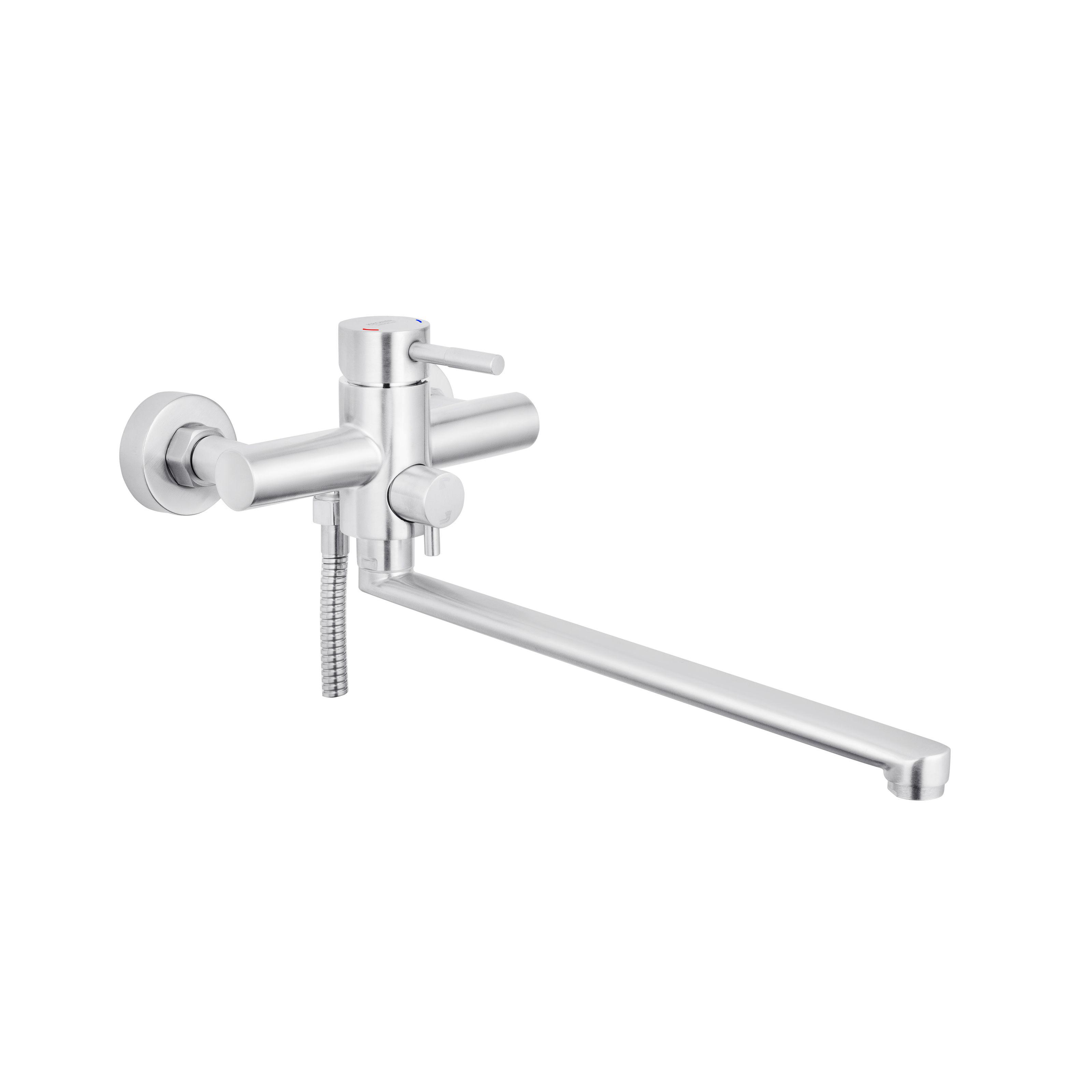 Смеситель для ванны KRONER Edelstahl Klassisch-ESG070 CV022997 однорычажный Хром (135945)