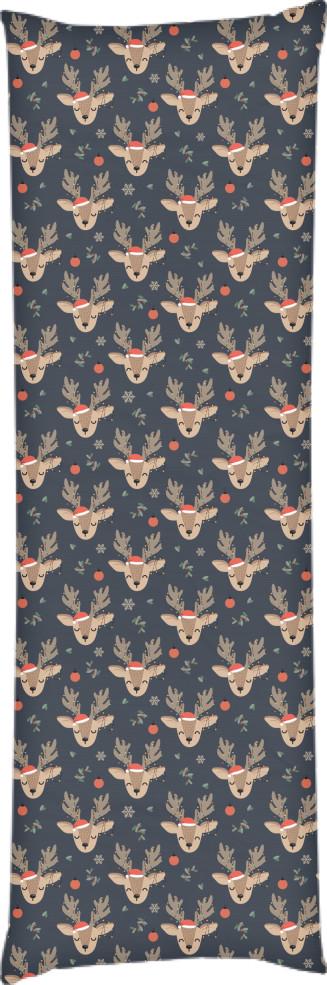 Подушка дакимакура Christmas Pattern 60x180 см (14100196)
