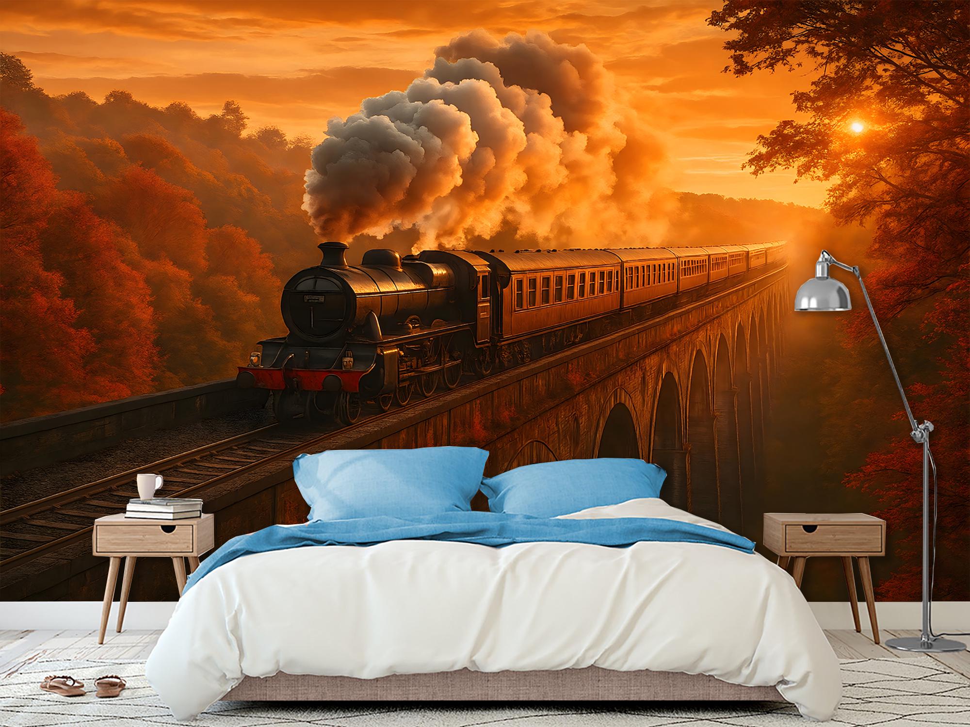 Фотошпалери флізелінові Upstream Полярний експрес в тунелі серед гір 153х230 см (S5CAR-034/3) - фото 6 Фотошпалери флізелінові Upstream Полярний експрес в тунелі серед гір 153х230 см (S5CAR-034/3) - фото 6