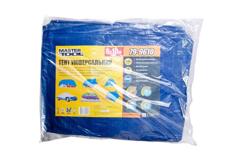 Тент Mastertool 6х10 м 65г/м2 Синій (79-9610) - фото 2