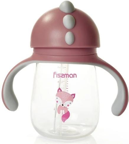 Пляшка дитяча Fissman Babies Хитра Лисичка 260 мл з ручками (FN-6903)