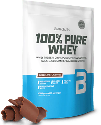 Протеин BioTechUSA 100% Pure Whey 1000 g 35 servings Chocolate - фото 2