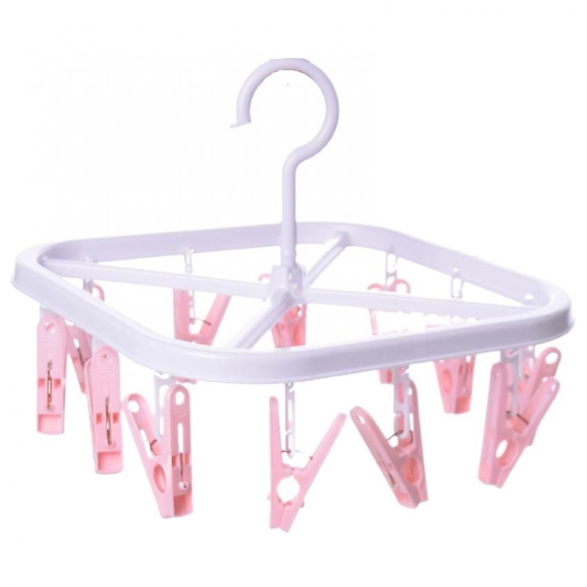 Сушилка подвесная домашняя Cube для белья и носков на 12 прищепок 22х22 см White (128596) Сушилка подвесная домашняя Cube для белья и носков на 12 прищепок 22х22 см White (128596)