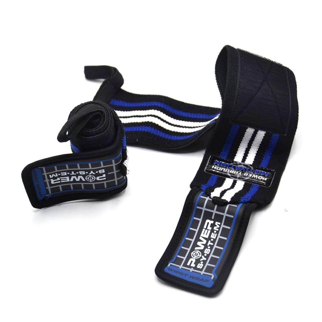 Бинти кистьові Power System PS-3500 Wrist Wraps Blue/Black (A-012086) - фото 10 Бинти кистьові Power System PS-3500 Wrist Wraps Blue/Black (A-012086) - фото 10