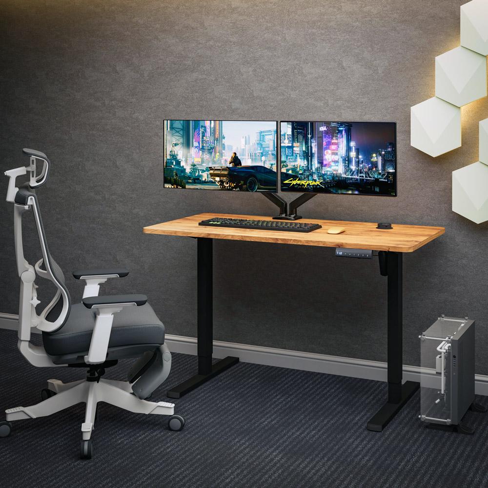 Стіл з електрорегулюванням висоти Mealux PowerDesk Energy Mahogany (EVO-201 Energy Mahogany/B) - фото 2 Стіл з електрорегулюванням висоти Mealux PowerDesk Energy Mahogany (EVO-201 Energy Mahogany/B) - фото 2