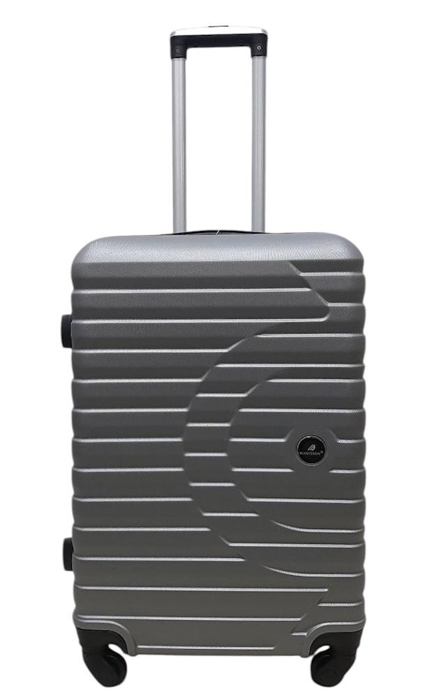 Чемодан дорожный средний Madisson Snowball 43303 ABS-пластик/поликарбонат M Серебряный