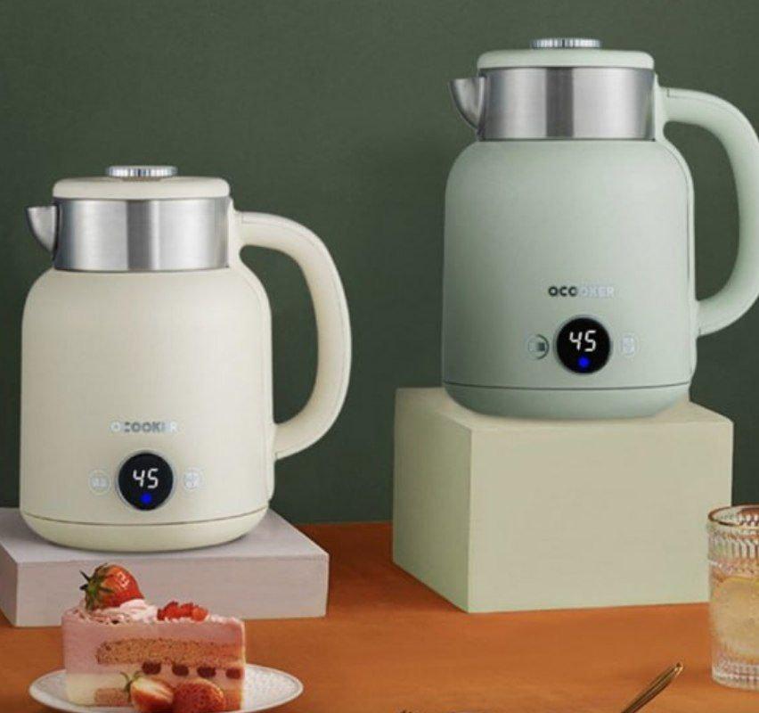 Електрочайник із датчиком температури O'Cooker Electric Kettle CR-SH1501 White - фото 2 Електрочайник із датчиком температури O'Cooker Electric Kettle CR-SH1501 White - фото 2