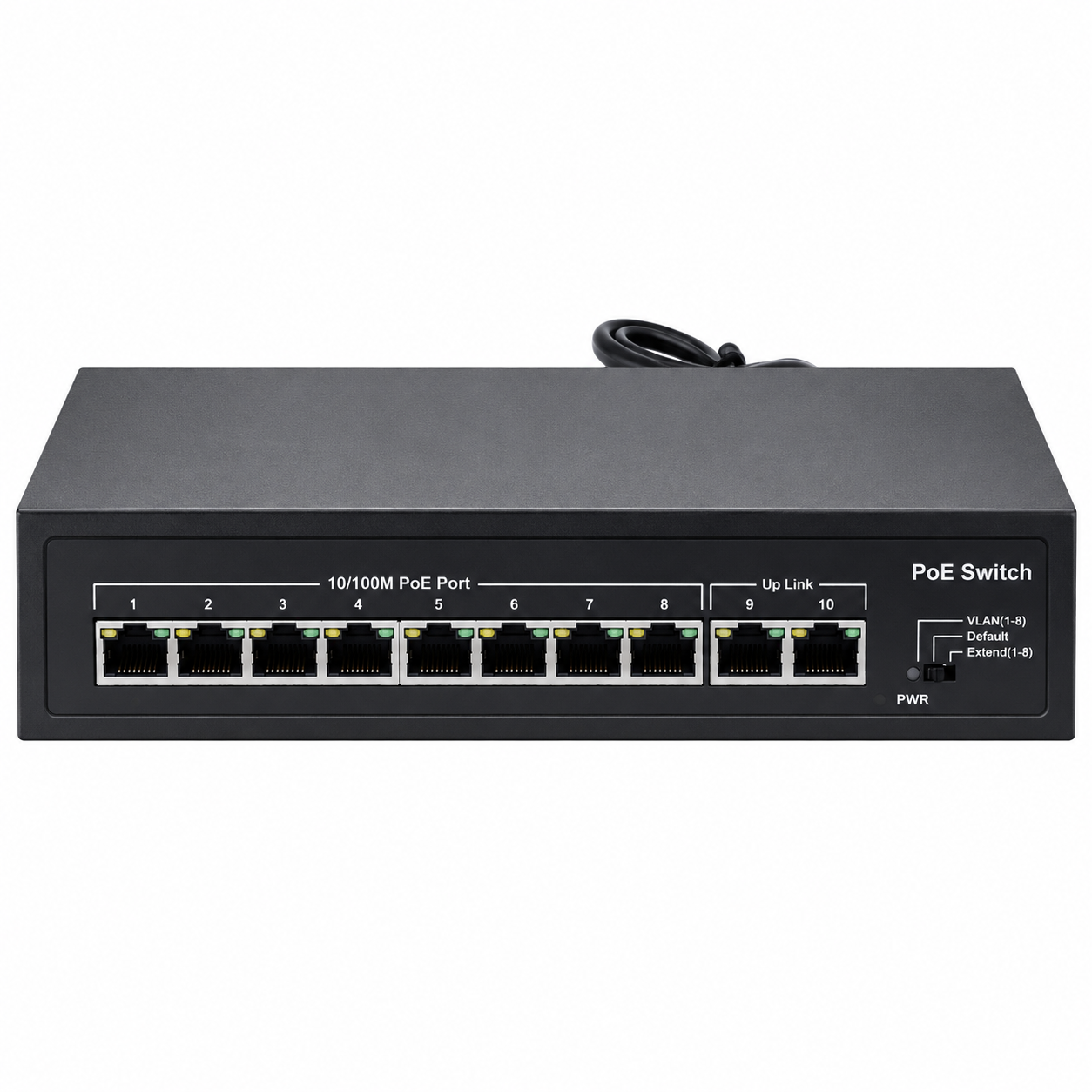 Коммутатор Hedy HY8H2-80 настольный неуправляемый 10-портовый PoE AC100-240 В