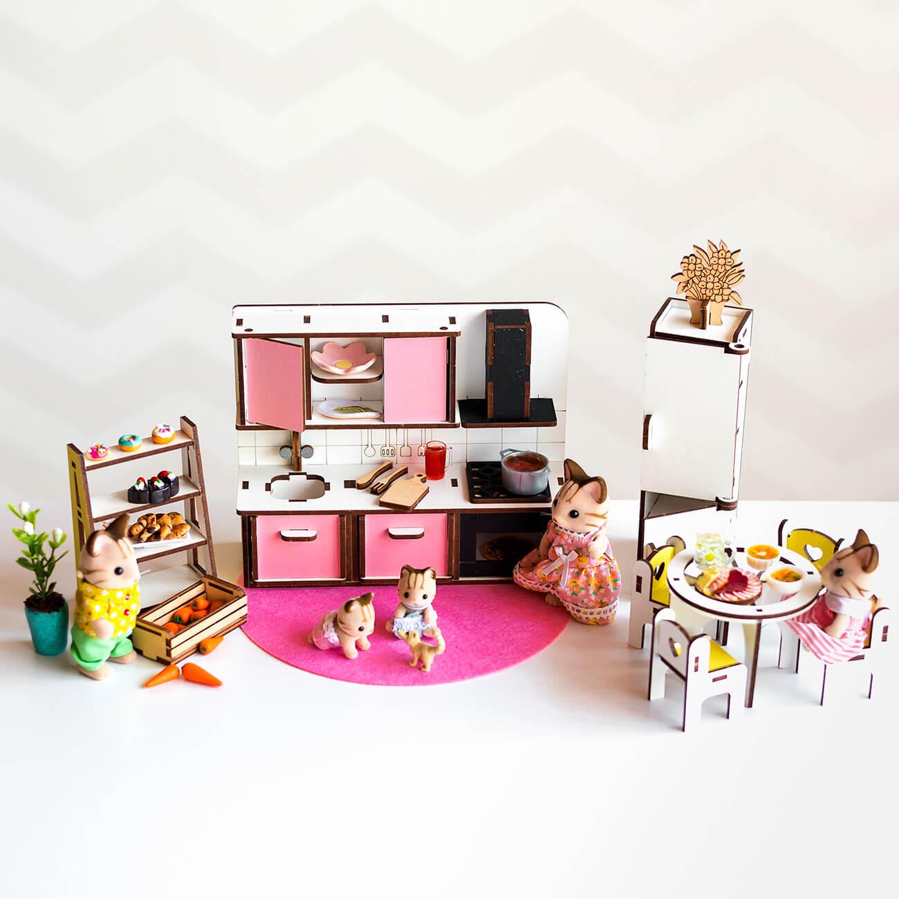 Игровой набор для кукол NestWood Кухня New (kml010)
