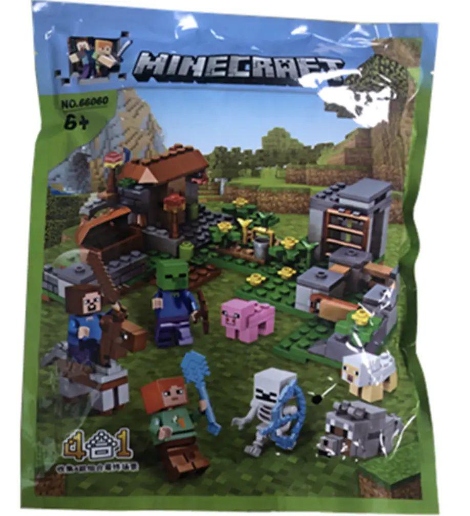 Конструктор minecraft база Стіва з фігурками і водоспадом 310 деталей (627) - фото 3 Конструктор minecraft база Стіва з фігурками і водоспадом 310 деталей (627) - фото 3