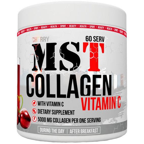 Хондропротектор для спорта MST Nutrition Collagen + Vit C 390 г 60 порций Cherry