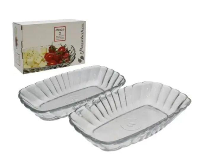 Салатники стеклянные Pasabahce Mezze 2 шт. 179х114 мм (53392-6)