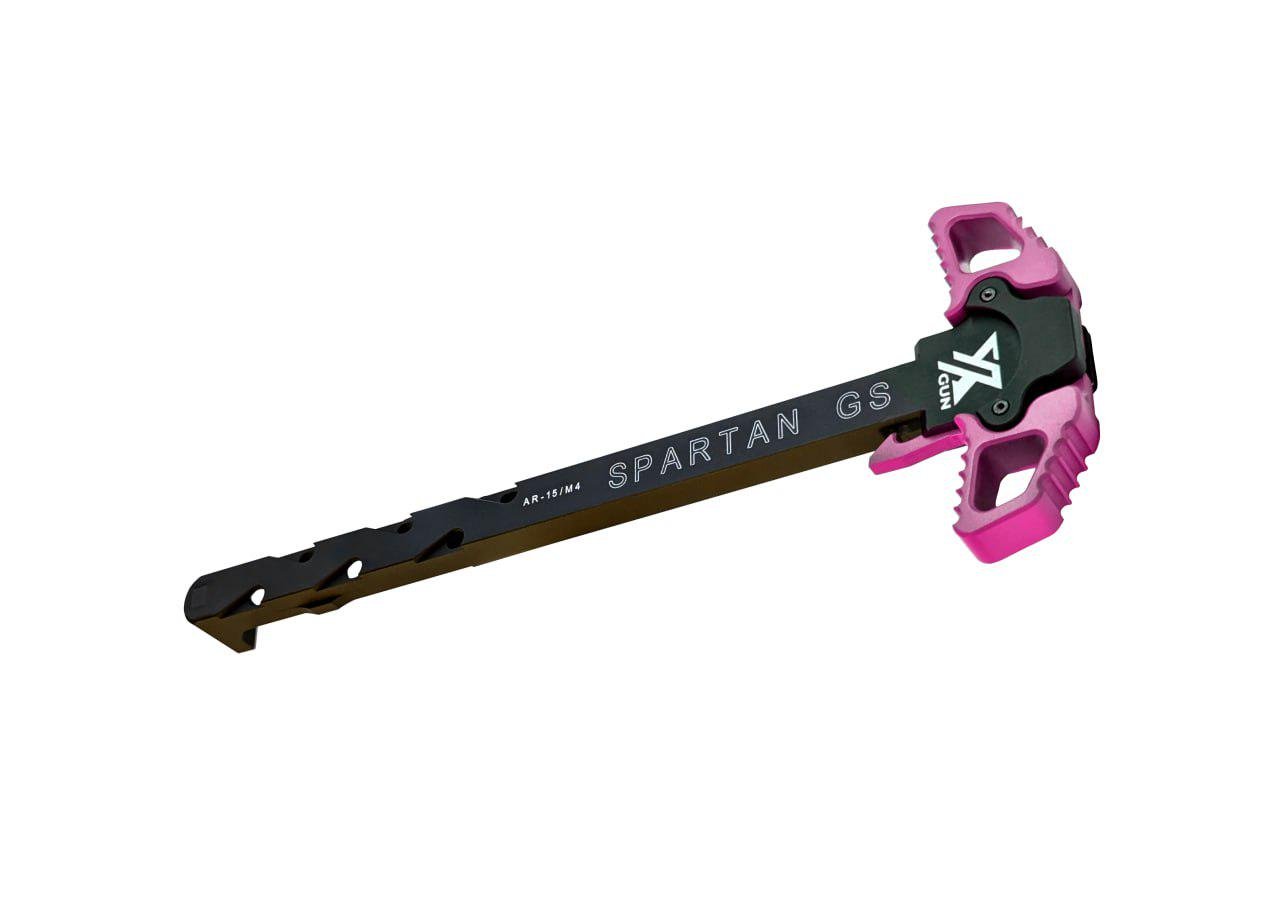 Рукоятка зведення Xgun Spartan GS двостороння AR15 Pink