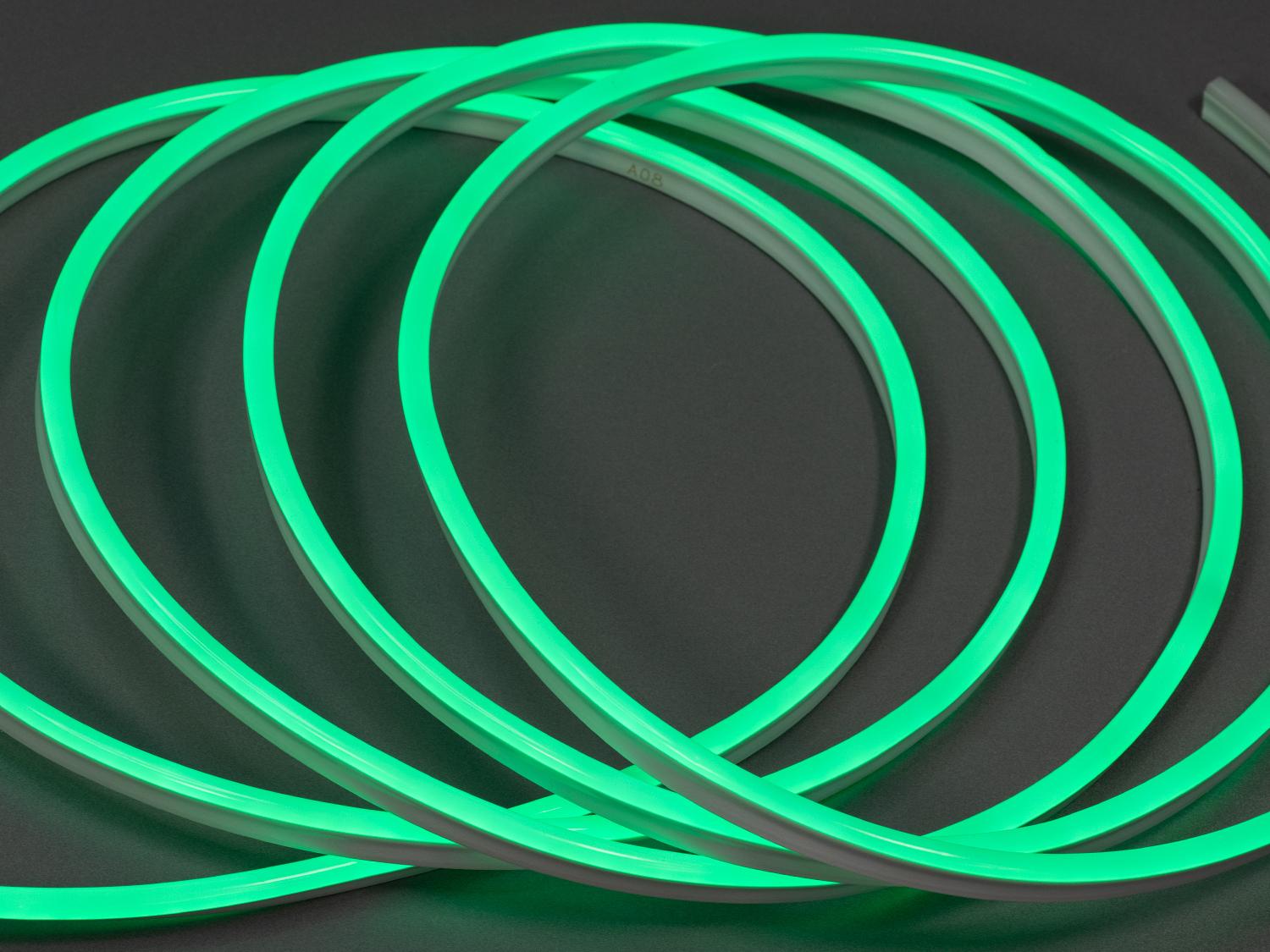 Світлодіодна стрічка NEON 220 В герметичний 7x15 мм Зелений (P220-NEON-GREEN-65-7) - фото 1 Світлодіодна стрічка NEON 220 В герметичний 7x15 мм Зелений (P220-NEON-GREEN-65-7) - фото 1