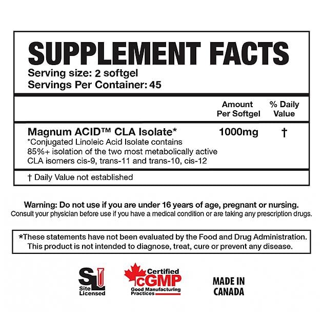 Жиросжигатель Magnum Nutraceuticals Acid Isolate CLA 90 Caps - фото 2