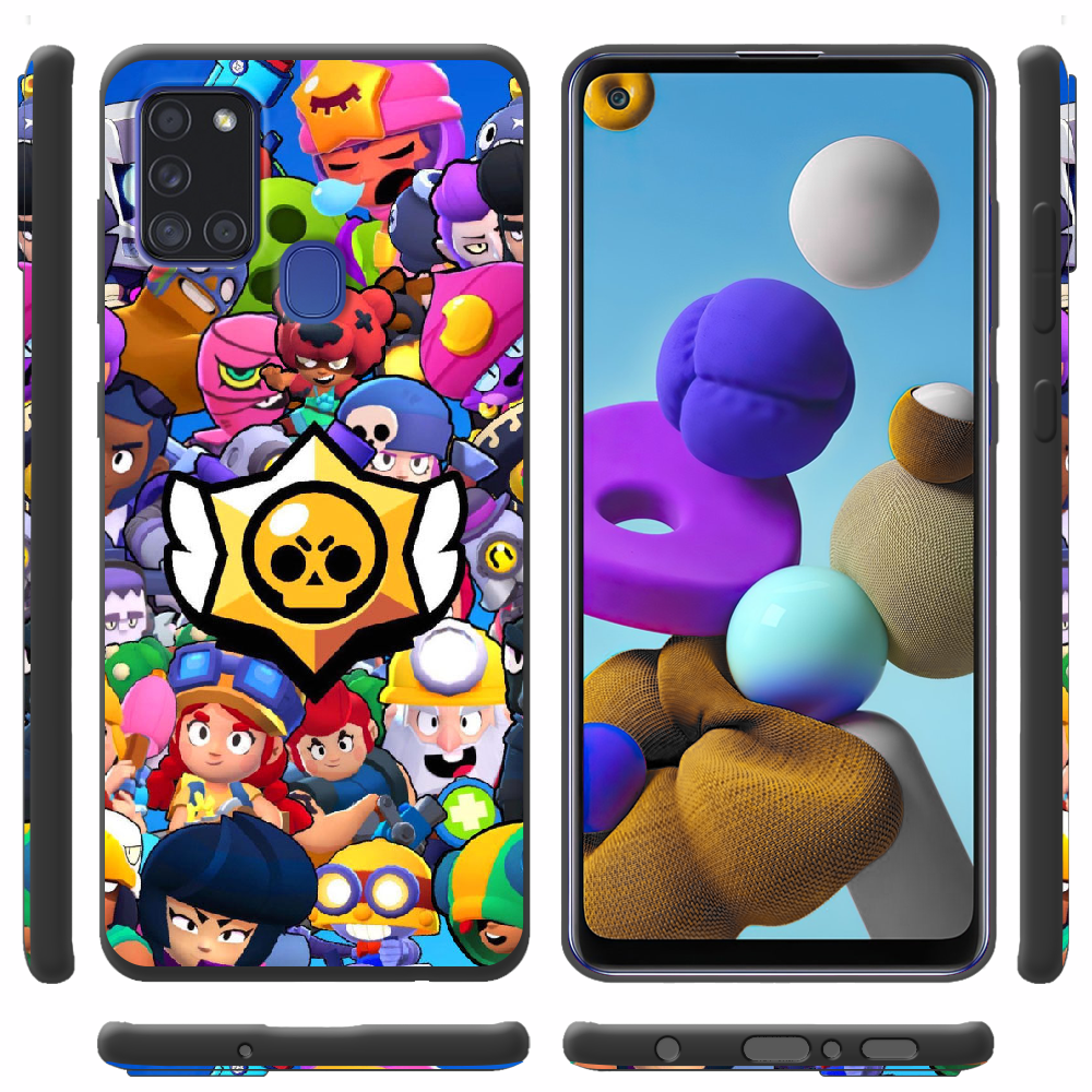 Чохол Boxface Samsung A217 Galaxy A21s Brawl Stars Чорний силікон (40006-up2389-40315) - фото 2