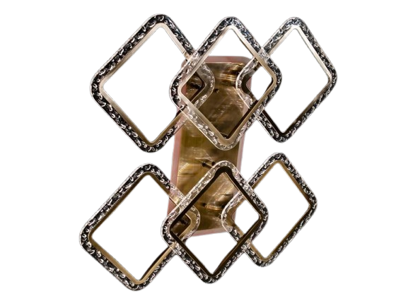 Люстра потолочная с диммером LED QX2518/4+2LC BR 3col dim (2437599331)