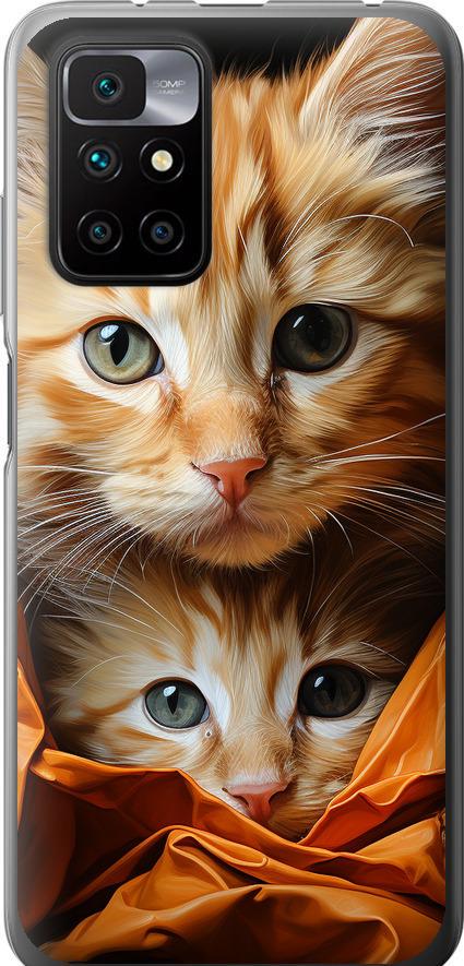Чехол на Xiaomi Redmi 10 Котики 2 (5664u-2488-42517)
