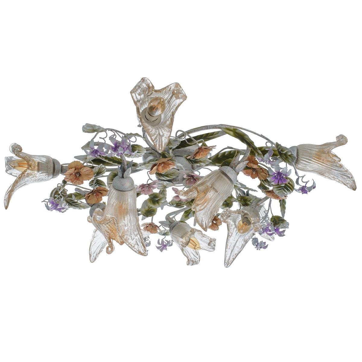 Люстра Brille BKL-505S/10 флористика на 10 плафонов