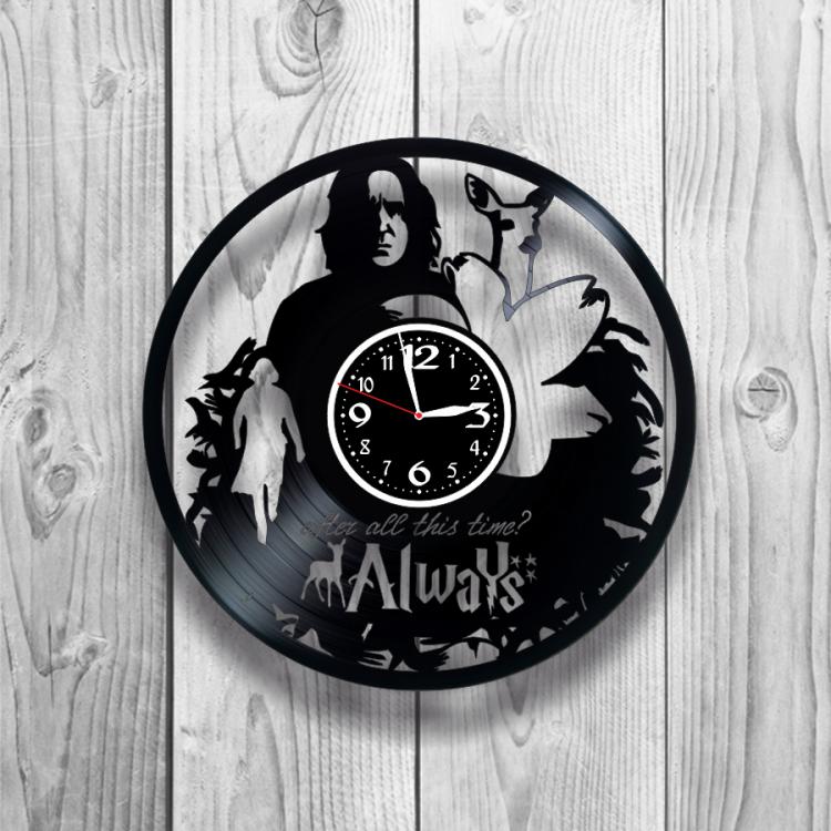 Часы настенные Гарри Поттер 0446 из виниловой пластинки Часы настенные Гарри Поттер 0446 из виниловой пластинки