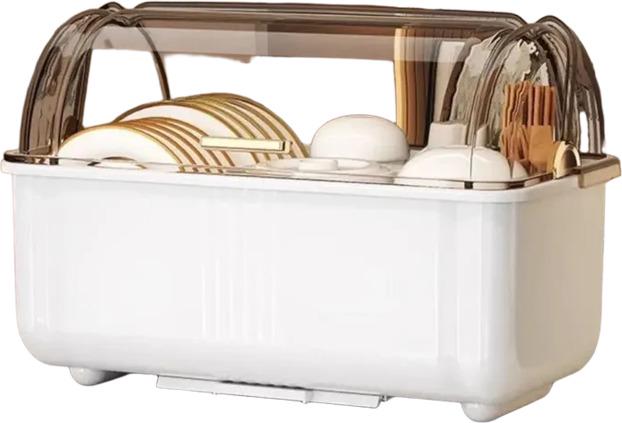 Сушка для посуды 2 уровня 37х25х20 см Бежевый (234572936_686) Сушка для посуды 2 уровня 37х25х20 см Бежевый (234572936_686)