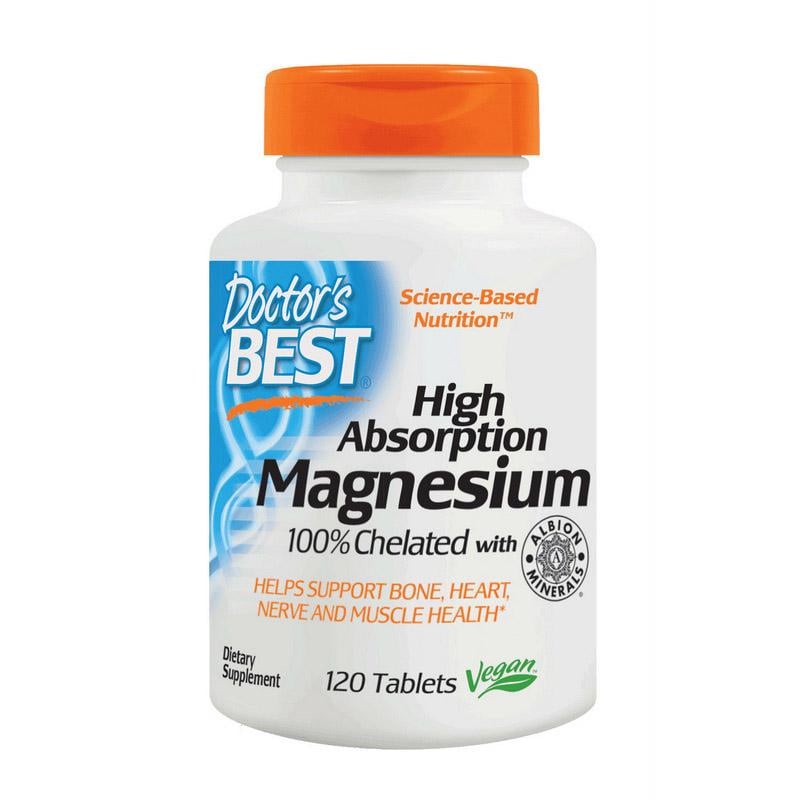 Магний Doctor's Best Magnesium High Absorption 120 Tablets