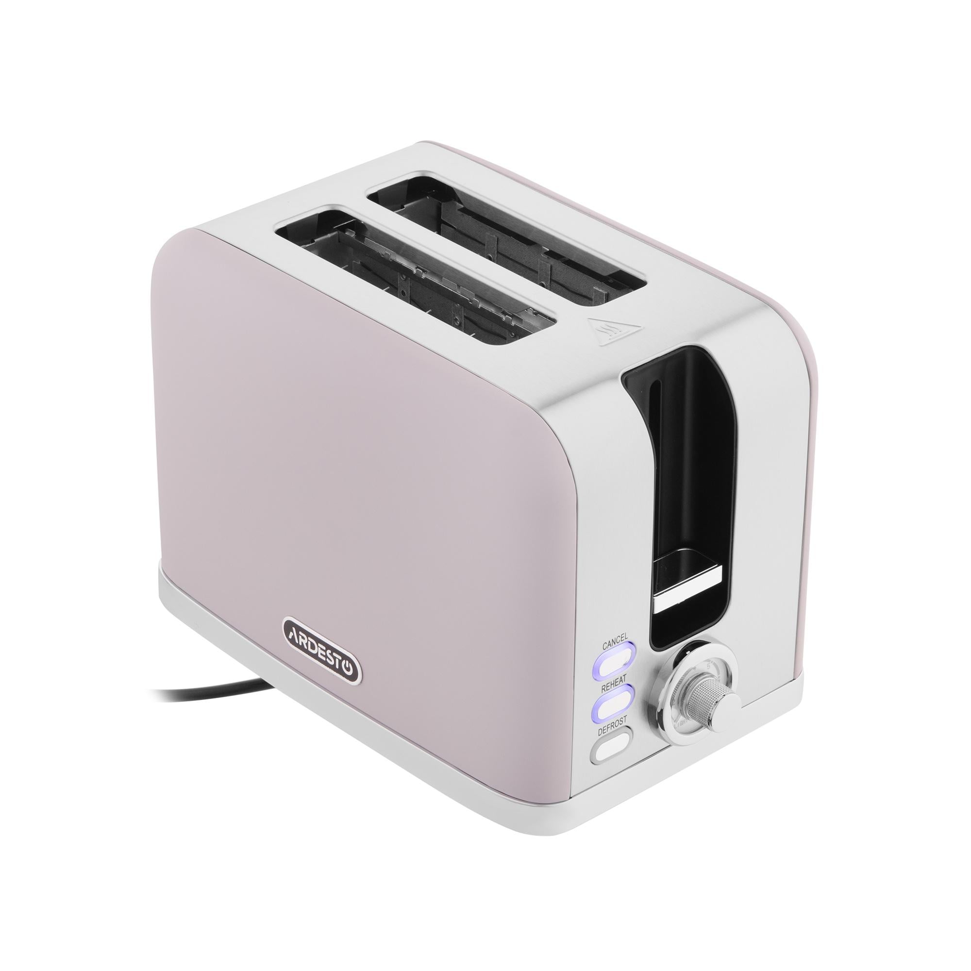 Тостер Ardesto T-F500L 800 Вт 2 слота 7 ступеней поджаривания Сиреневый (ML-07120)