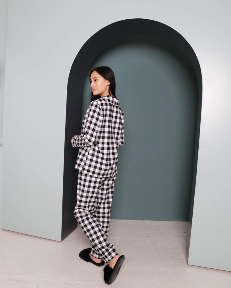 Піжама жіноча Модельєр 7879 р. 46 Чорно-білий (11387) - фото 4 Піжама жіноча Модельєр 7879 р. 46 Чорно-білий (11387) - фото 4