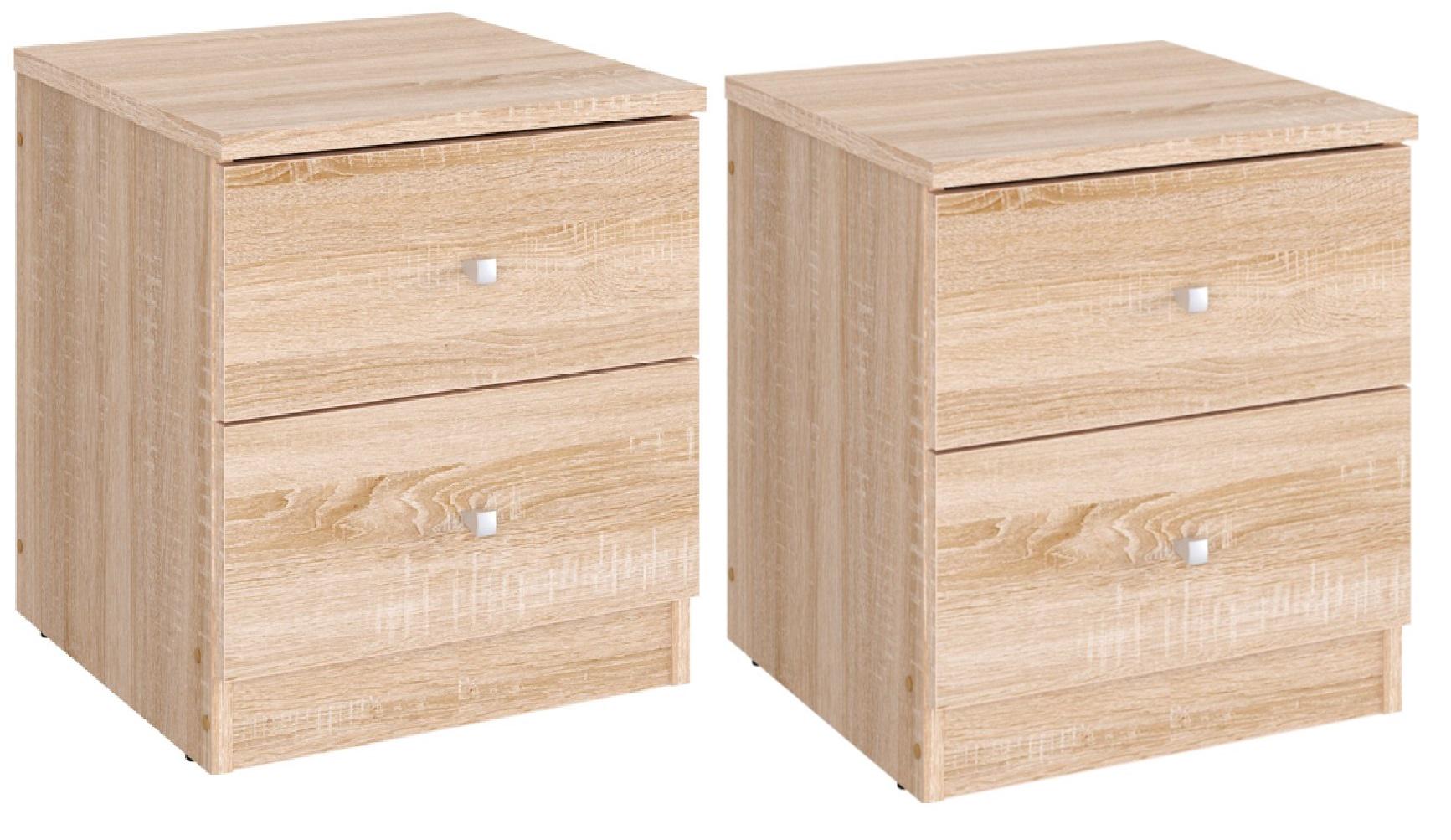 Тумба прикроватная комплект 2 шт. Компанит ПКТ-5 Дуб сонома (26653856)