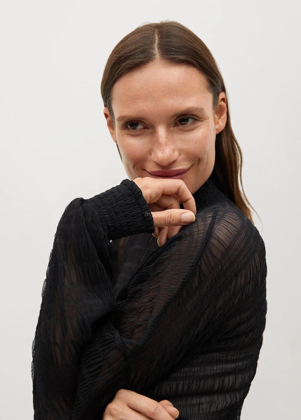 Блуза Mango S Black - фото 6 Блуза Mango S Black - фото 6