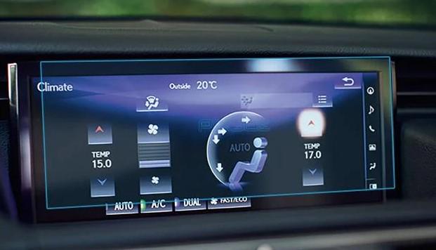 Защитное стекло Pixsel гибридное матовое на монитор Lexus IS 10,6" 2017