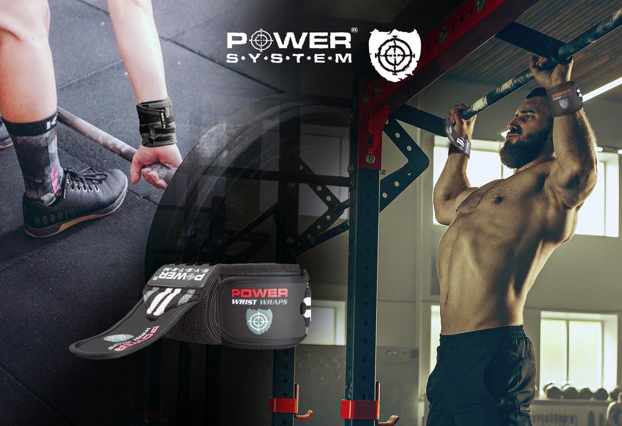 Кистьові бинти Power System Wrist Wraps PS-3500 Red/Black - фото 6