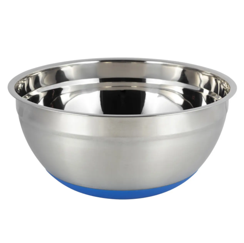 Миска из нержавеющей стали с силиконовым дном Kamille KM-4350 26х12 см (NA001984)